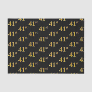 Black, Imitate Gold 41. (41.) Event Seidenpapier