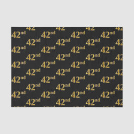 Black, Imitate Gold 42. (42.) Event Seidenpapier