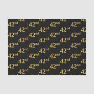 Black, Imitate Gold 42. (42.) Event Seidenpapier