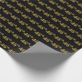 Black, Imitate Gold 46. (46.) Event Geschenkpapier