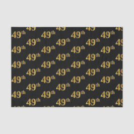 Black, Imitate Gold 49. (neunundvierzig) Event Seidenpapier