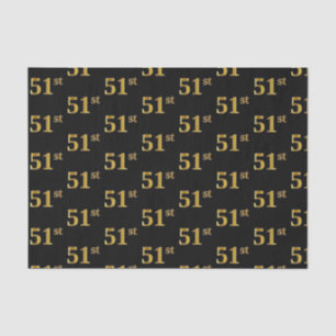 Black, Imitate Gold 51. (51.) Event Seidenpapier