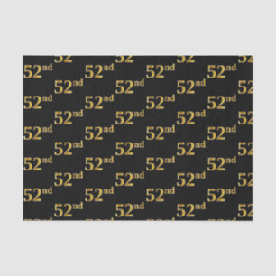Black, Imitate Gold 52. (52.) Event Seidenpapier