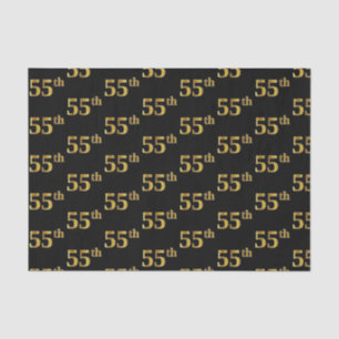 Black, Imitate Gold 55. (55.) Event Seidenpapier