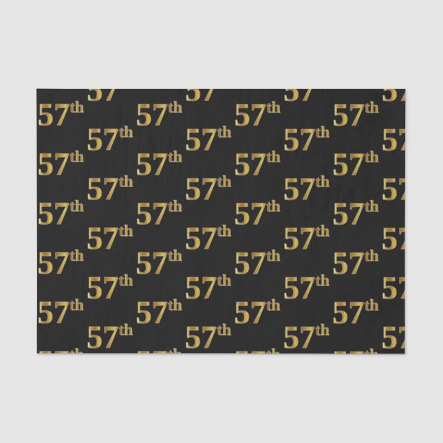 Black, Imitate Gold 57. (Siebenundfünfzigste) Vera Seidenpapier (Vorderseite)