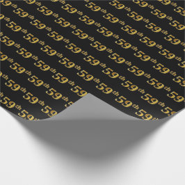 Black, Imitate Gold 59. (Neunundfünfzigste) Verans Geschenkpapier