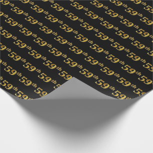 Black, Imitate Gold 59. (Neunundfünfzigste) Verans Geschenkpapier