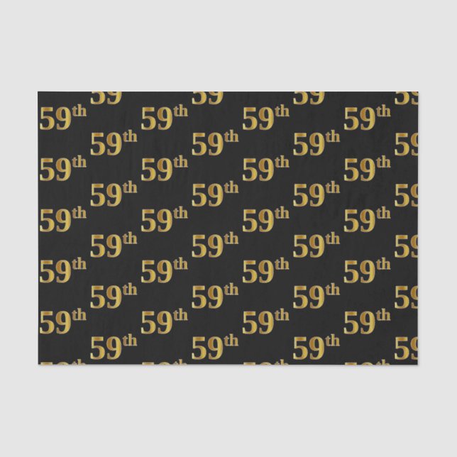 Black, Imitate Gold 59. (Neunundfünfzigste) Verans Seidenpapier (Vorderseite)