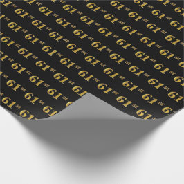 Black, Imitate Gold 61. (61.) Event Geschenkpapier