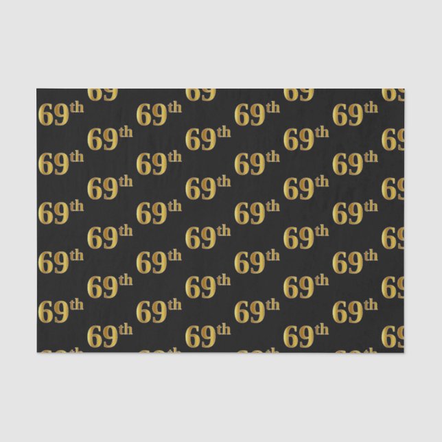 Black, Imitate Gold 69. (69.-9.) Veranstaltung Seidenpapier (Vorderseite)