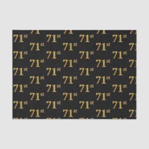 Black, Imitate Gold 71. (71.) Event Seidenpapier