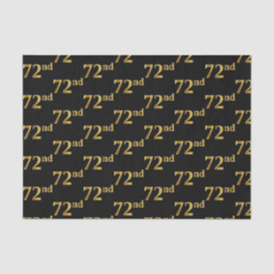Black, Imitate Gold 72. (72.) Event Seidenpapier