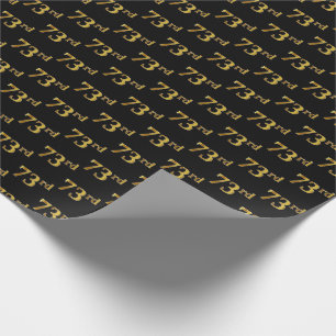 Black, Imitate Gold 73. (73.) Event Geschenkpapier