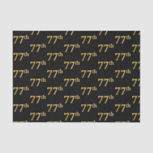 Black, Imitate Gold 77. (77.-7.) Veranstaltung Seidenpapier