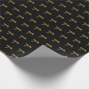 Black, Imitate Gold 7. (Siebte) Veranstaltung Geschenkpapier