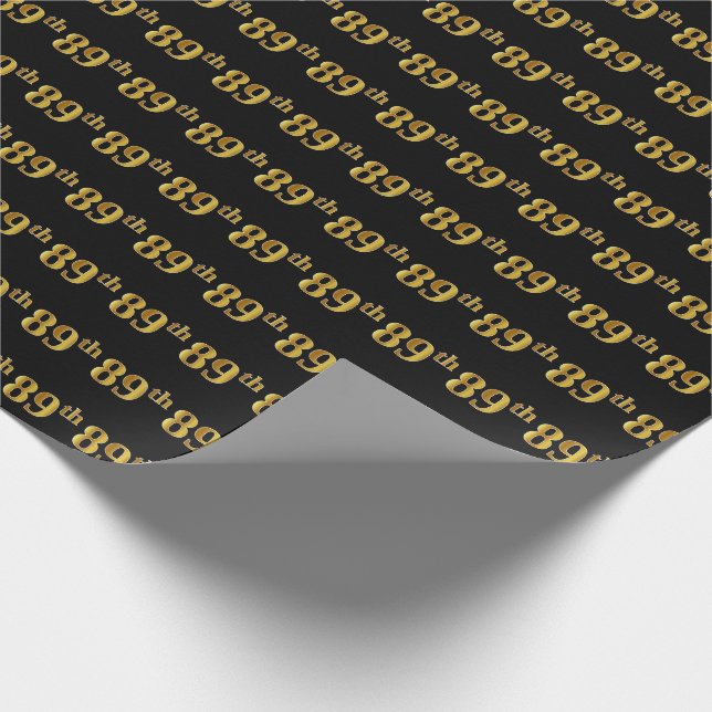 Black, Imitate Gold 89. (89. Geschenkpapier (Ecke)