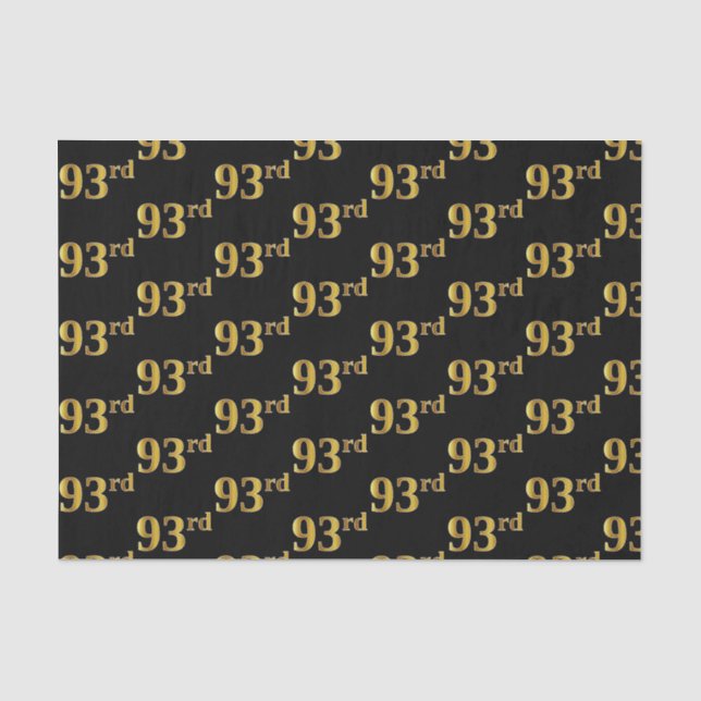 Black, Imitate Gold 93. (30.) Event Seidenpapier (Vorderseite)