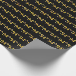 Black, Imitate Gold 94. (49.) Event Geschenkpapier