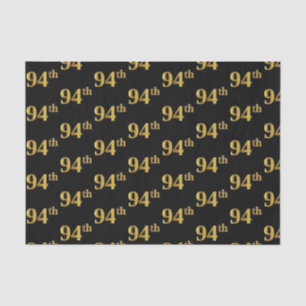Black, Imitate Gold 94. (49.) Event Seidenpapier