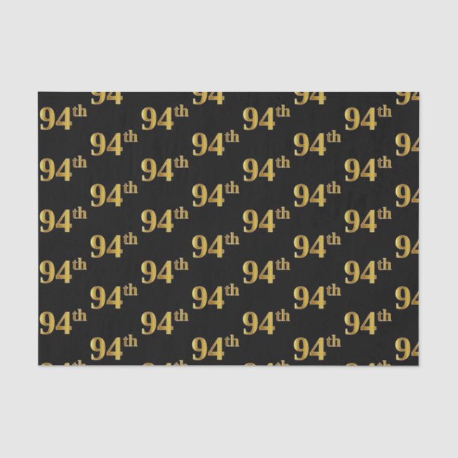 Black, Imitate Gold 94. (49.) Event Seidenpapier (Vorderseite)
