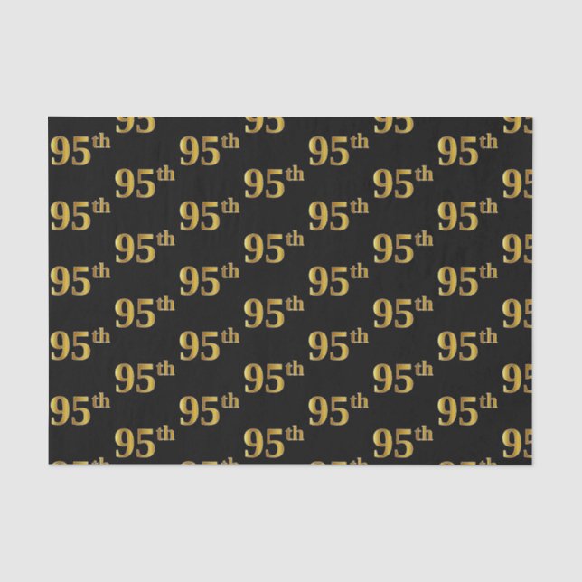 Black, Imitate Gold 95. (fünfundneunzigste) Verans Seidenpapier (Vorderseite)