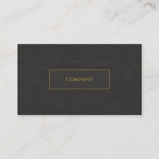 Black Imitats Business Card Visitenkarte (Vorderseite)