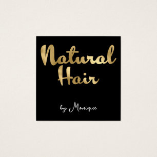 Black & Imitats Gold Found Natural Hair Business C