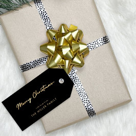 Black Imitats Gold Minimalistische Elegante Gesche Geschenkanhänger