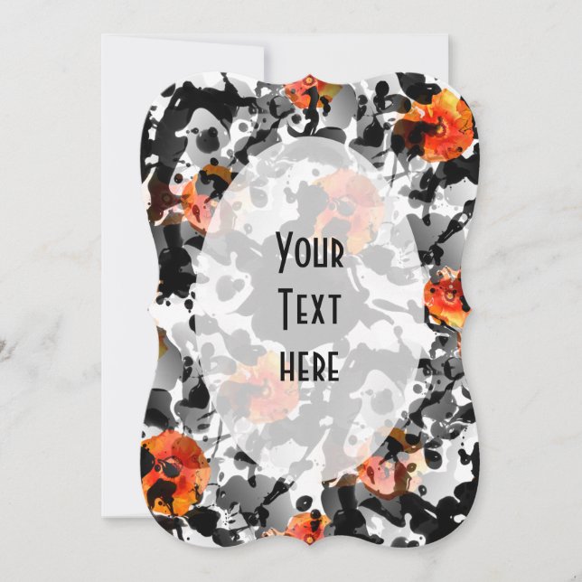 BLACK INK & POPPIES Muster + Ihr Backgr. Ideen (Vorderseite)