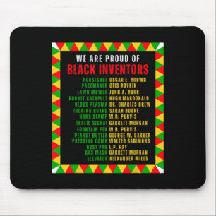 Black Inventars Proud Black History Month Roots Fu Mousepad