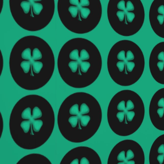 Black Irish Circle glatte Vinyl Tapete (Naht)