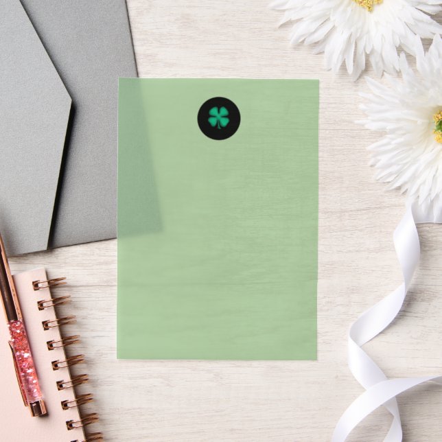 Black Irish Circle Green Vellum Papers (Hochzeit)