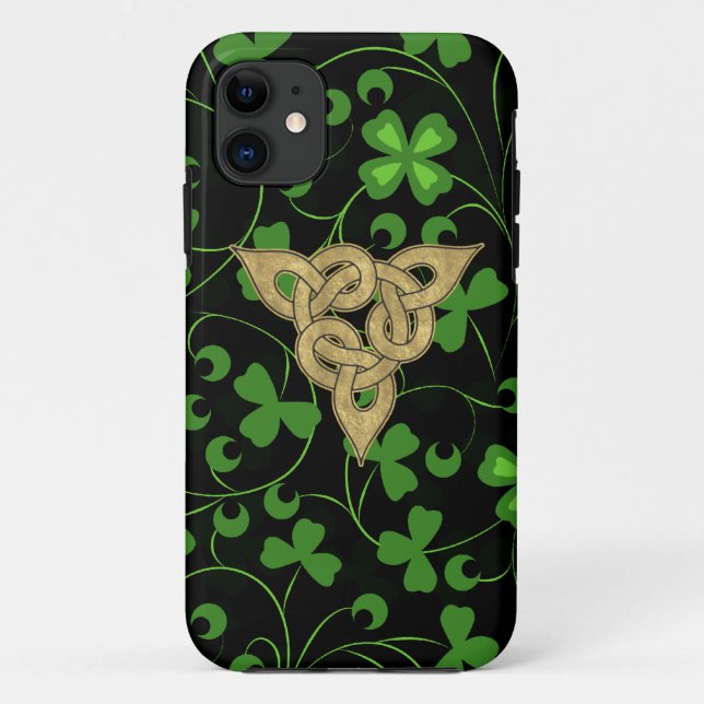 Black Irish Knüpfarbeit Case-Mate iPhone Hülle (Rückseite)