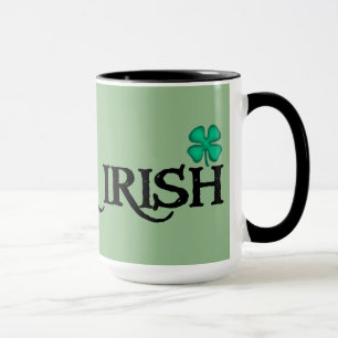 Black Irish Large Green Combo Tasse