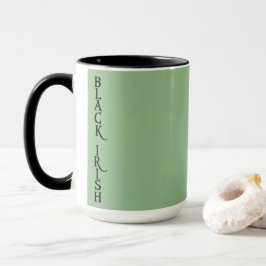 Black Irish Large Green Combo Tasse