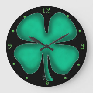 Black Irish Wall Uhr