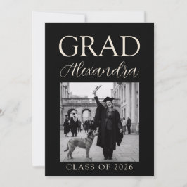 Black Ivory Veterinary Medicine Graduation Party Einladung