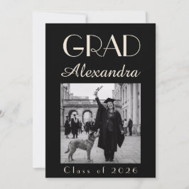 Black Ivory Veterinary Medicine Graduation Party Einladung