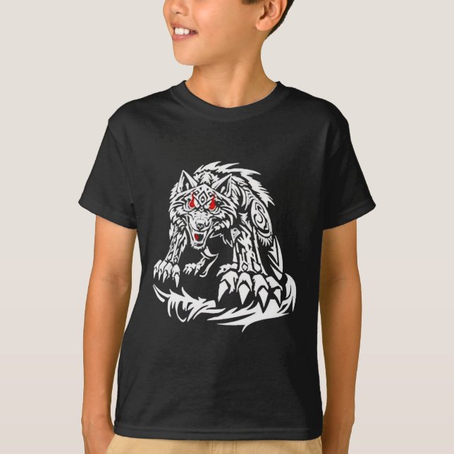 Black Jacob Fatu Wolf T-Shirt (Vorderseite)