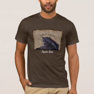 Black Jaguar Big Cat Wildlife-support Art T - Shir T-Shirt