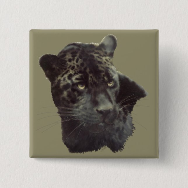 Black Jaguar Button (Vorderseite)