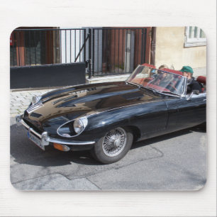 Black Jaguar E Typ Mousepad