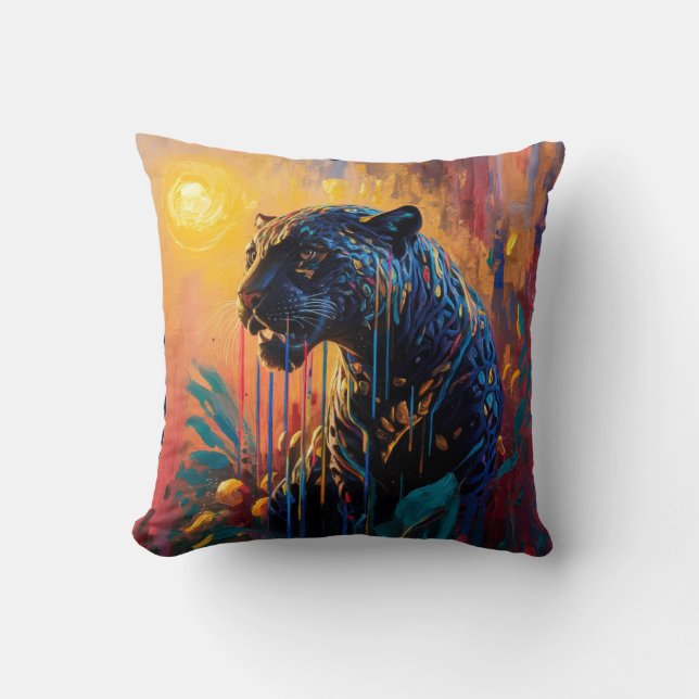 Black Jaguar Kissen (Vorderseite)