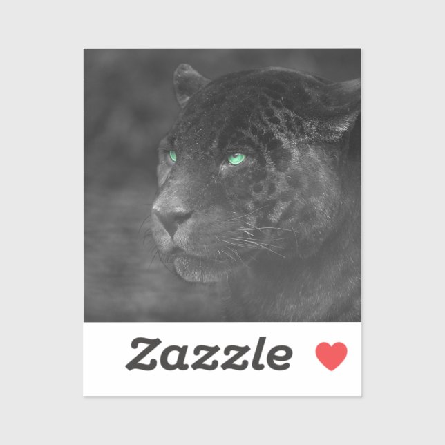 Black Jaguars Emerald Gaze Aufkleber (Blatt)
