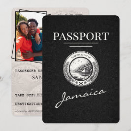 Black Jamaica Passport Save the Date