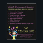 Black Janitorial Maid House Flyer Reinigung<br><div class="desc">Black Janitorial Maid House Flyer Reinigung</div>