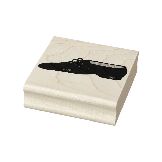 Black Jazz Dance Shoe Teacher Choreograf Gummistempel (Stempel)