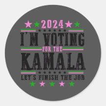 Black Kamala für Kampagne 2024 Aufkleber