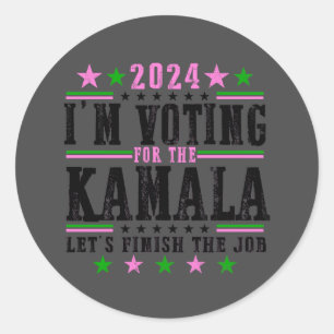 Black Kamala für Kampagne 2024 Aufkleber