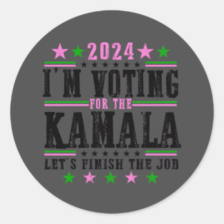 Black Kamala für Kampagne 2024 Aufkleber